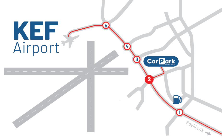 Carpark location aerial view